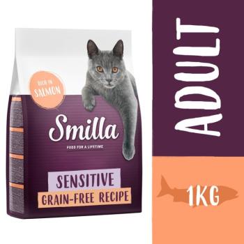 1kg Smilla Adult Sensitive gabonamentes lazac száraz macskatáp kép