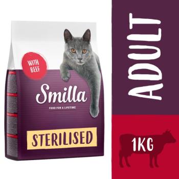 1kg Smilla Adult Sterilised marha száraz macskatáp kép