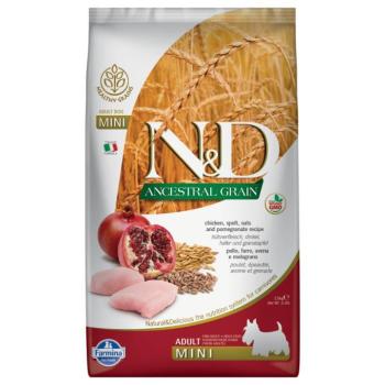 2 x 7 kg Farmina Adult Mini gazdaságos csomag - Low Grain csirke & gránátalma kép