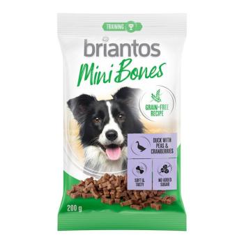 200g Briantos Mini Bones Lazac, sárgarépa & kakukkfű gabonamentes kutyasnack kép