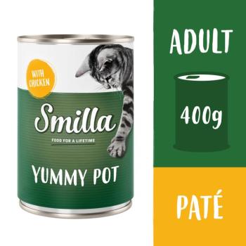 20x400g Smilla Yummy Pot nedves macskatáp- Csirke kép