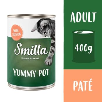 20x400g Smilla Yummy Pot nedves macskatáp- Lazac kép