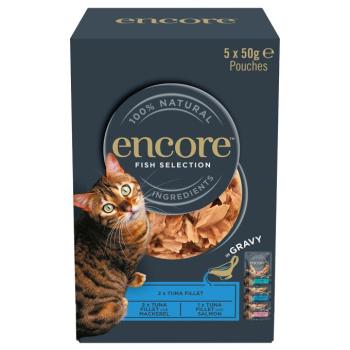 20x50g Encore Cat szószban tasakos nedvestáp mix: Hal-változatok (3 fajta) kép