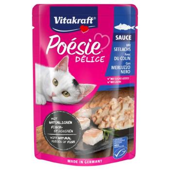 23x85g Vitakraft Poésie Délice fekete tőkehal nedves macskatáp kép