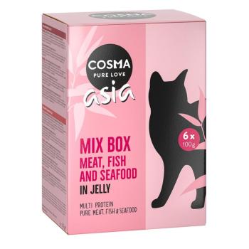 24x100g Cosma Thai/Asia nedves macskatáp frissentartó tasakban 6 változattal kép