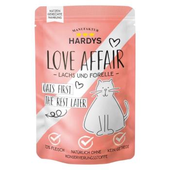 24x100g Hardys LOVE AFFAIR Lazac & pisztráng nedves macskatáp kép