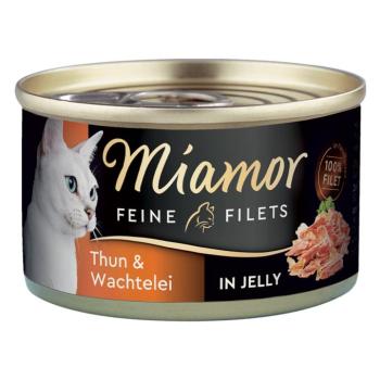 24x100g Miamor finom filék tonhal & fürjtojás aszpikban nedves macskatáp kép