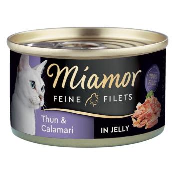 24x100g Miamor finom filék tonhal & tintahal aszpikban nedves macskatáp kép