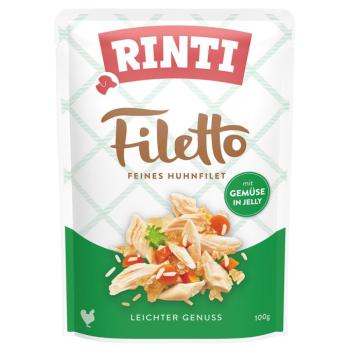 24x100g RINTI Filetto Pouch in Jelly kutyasnack - Csirke zöldséggel kép