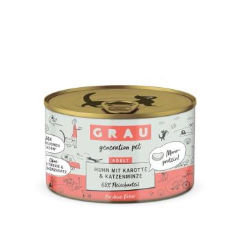 24x200g GRAU Csirke, sárgarépa & macskamenta gabonamentes nedves macskatáp kép