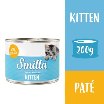 24x200g Kitten Smilla nedves macskatáp - szárnyas & csirke kép