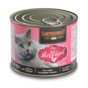 24x200g Leonardo All Meat Szárnyas pur nedves macskatáp kép