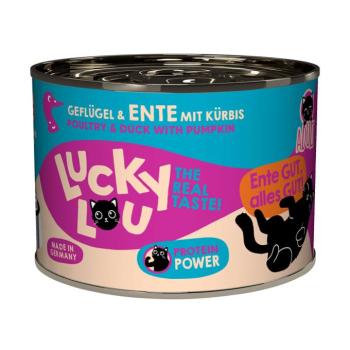 24x200g Lucky Lou Adult Szárnyas & kacsa nedves macskatáp kép