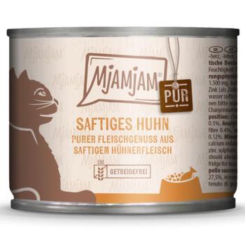 24x200g MjAMjAM pur nedves macskatáp - Szaftos csirke pur kép
