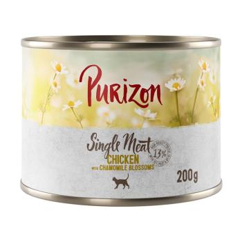 24x200g Purizon Single Meat Csirke & kamillavirág nedves macskatáp kép