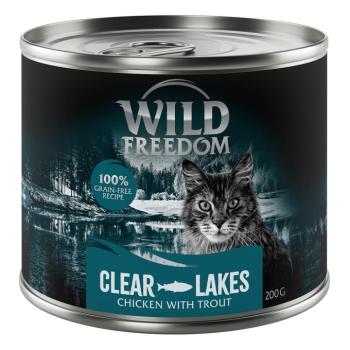 24x200g Wild Freedom Clear Lakes - pisztráng & csirke nedves macskatáp kép