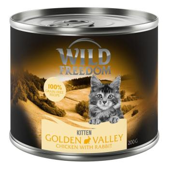 24x200g Wild Freedom Kitten Kitten "Wide Country" - nyúl & csirke nedves macskatáp kép