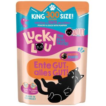 24x300g Lucky Lou Adult Szárnyas & kacsa nedves macskatáp kép