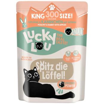 24x300g Lucky Lou Adult Szárnyas & nyúl nedves macskatáp kép