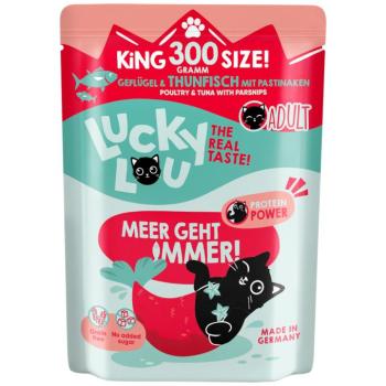 24x300g Lucky Lou Adult Szárnyas & tonhal nedves macskatáp kép