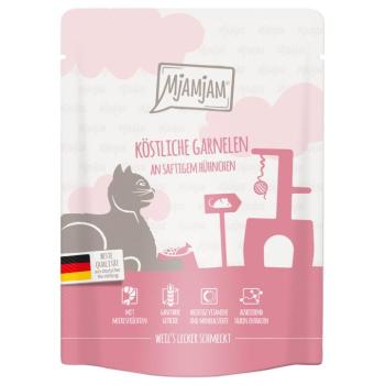 24x300g MjAMjAM Quetschie Garnélarák & csirke nedves macskatáp kép