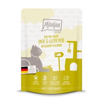 24x300g MjAMjAM Quetschie Kacsa & pulyka nedves macskatáp kép