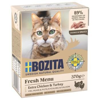 24x370g Bozita falatok nedves macskatáp- Csirke & pulyka szószban kép