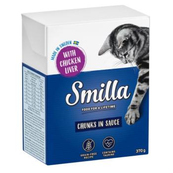 24x370g Smilla falatkák szószban csirkemáj nedves macskatáp kép