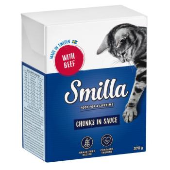 24x370g Smilla falatkák szószban marha nedves macskatáp kép