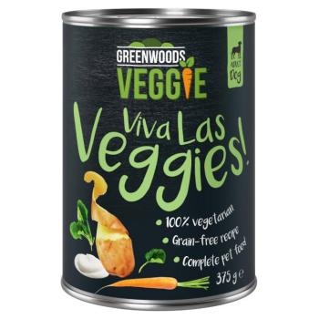 24x375g Greenwoods Veggie joghurt, burgonya, sárgarépa és spenót nedves kutyatáp kép