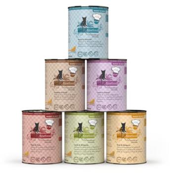 24x380g catz finefood Ragout nedves macskatáp Vegyes csomag (6 változattal) kép