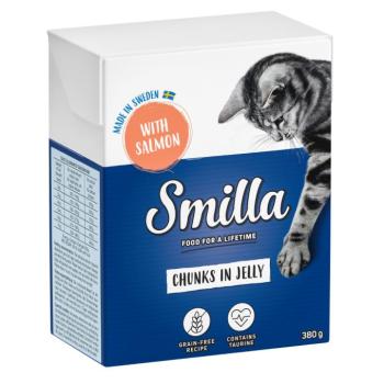 24x380g Smilla falatkák aszpikban lazac nedves macskatáp kép