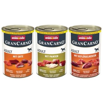 24x400g animonda GranCarno Original Adult nedves kutyatáp 3 változattal kép