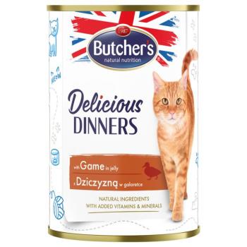 24x400g Butcher's Delicious Dinners vad nedves macskatáp kép