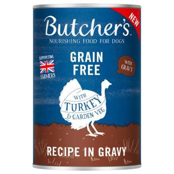 24x400g Butcher's Original Pulyka szószban gabonamentes nedves kutyatáp kép