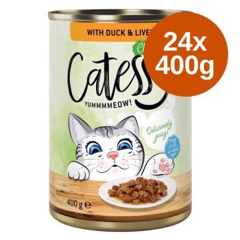 24x400g Catessy falatok borjú & csirke + lazac & pisztráng szószban nedves macskatáp kép