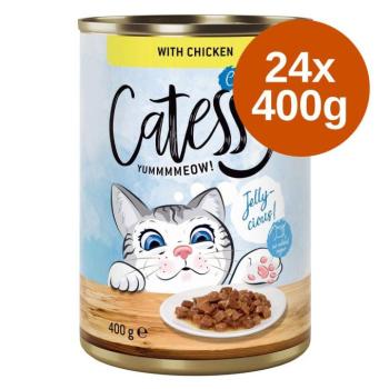 24x400g Catessy falatok csirke+ marha aszpikban gabonamentes nedves macskatáp kép