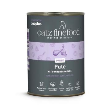 24x400g catz finefood Monoprotein zooplus pulyka nedves macskatáp kép