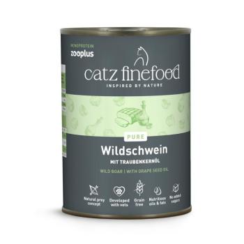 24x400g catz finefood Monoprotein zooplus vaddisznó nedves macskatáp kép