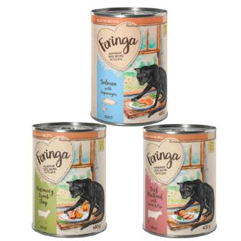24x400g Feringa Selected Recipes nedves macskatáp Mix: bárány, marha, lazac kép