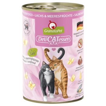 24x400g GranataPet DeliCatessen Lazac & tenger gyümölcsei nedves macskatáp kép