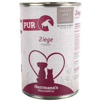 24x400g Herrmann's Kreativ Mix kecske étrend-kiegészítő eledel kutyáknak kép