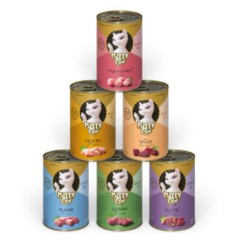 24x400g Kitty Cat Adult Pate nedves macskatáp vegyesen kép