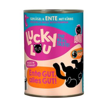 24x400g Lucky Lou Adult Szárnyas & kacsa nedves macskatáp kép