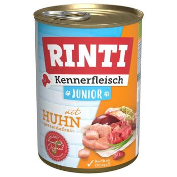 24x400g RINTI ínyenceknek nedves kutyatáp- Junior: csirke kép