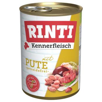 24x400g RINTI ínyenceknek nedves kutyatáp - Pulyka kép