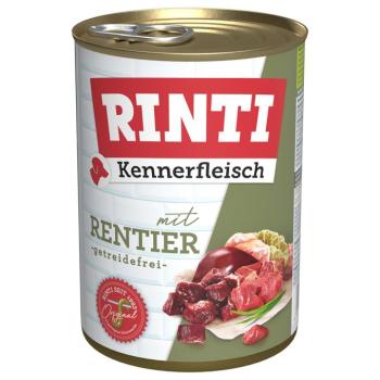 24x400g RINTI ínyenceknek nedves kutyatáp - Rénszarvas kép