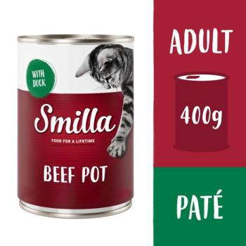 24x400g Smilla marha & kacsa nedves macskatáp kép