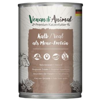 24x400g Venandi Animal Monoprotein Borjú nedves macskaeledel kép