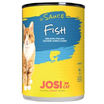 24x415g JosiCat hal szószban nedves macskatáp kép